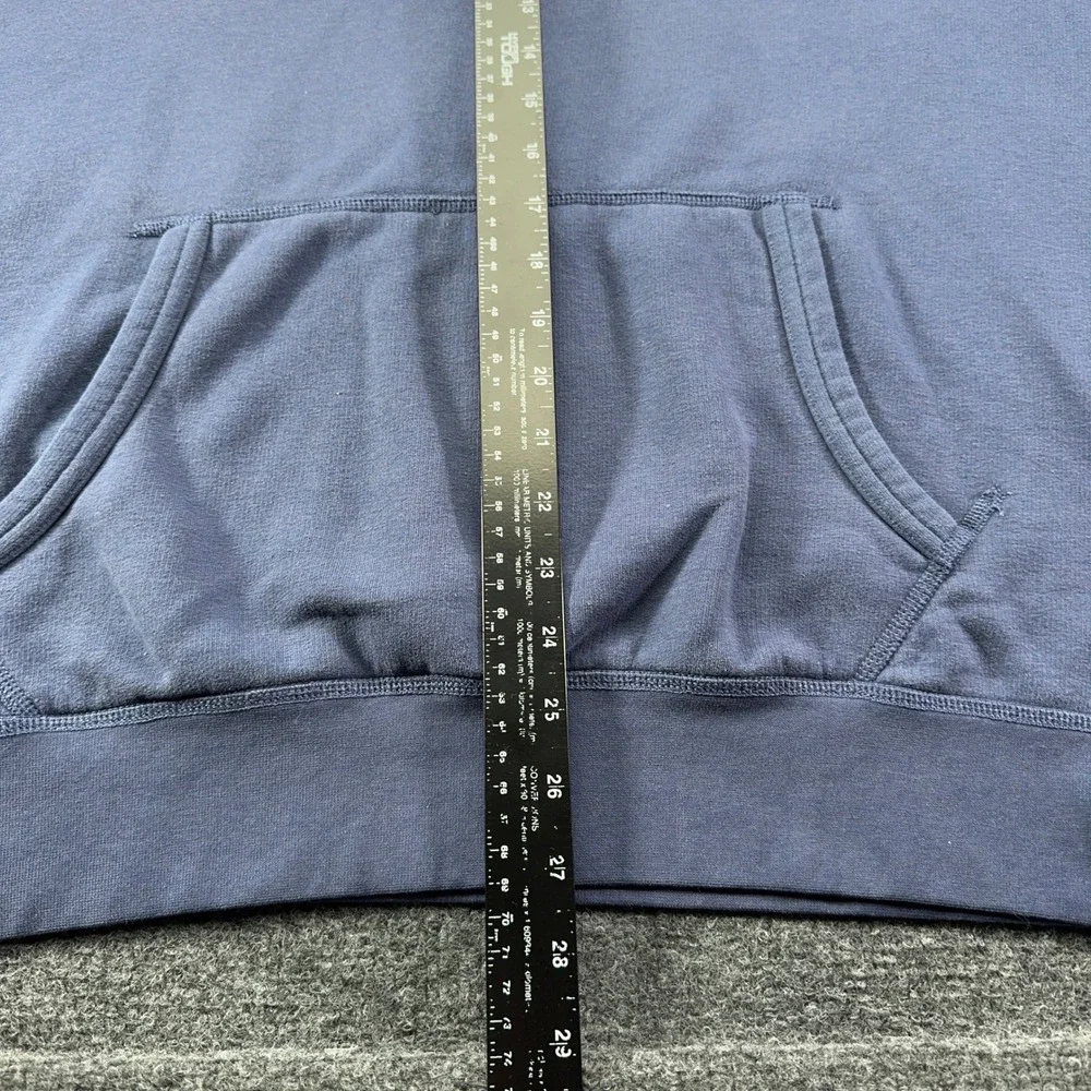 Polo Ralph Lauren Mens XXL Blue Applique Logo Fleece Hoodie Sweatshirt Big Pony